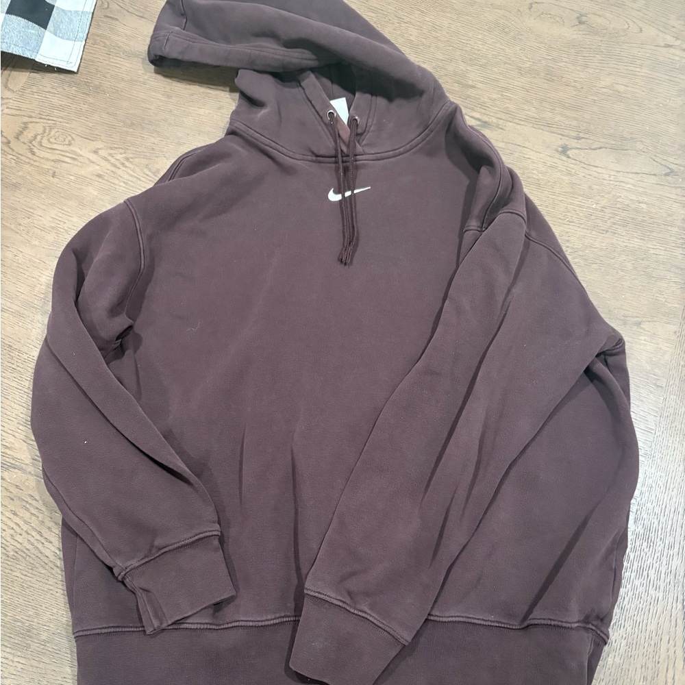 Nike Chocolate Brown Hooded Sweatshirt
